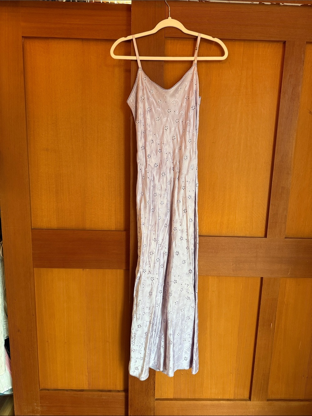 Source Unknown Lavender Eyelet Slip Dress